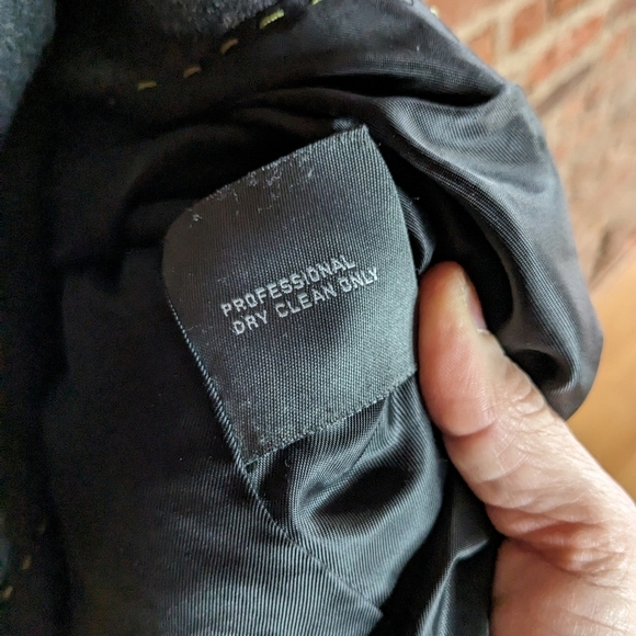 Kenneth Cole Reaction 8P Gray Wool Blend Long Button Down Lined Trench Coat‎ - Picture 4 of 10